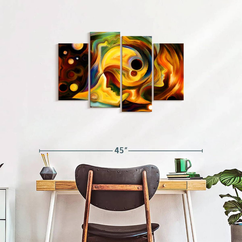 «Abstract Lady», reproduction d'art sur toile, H 22 po x l 36 po x P 1 po