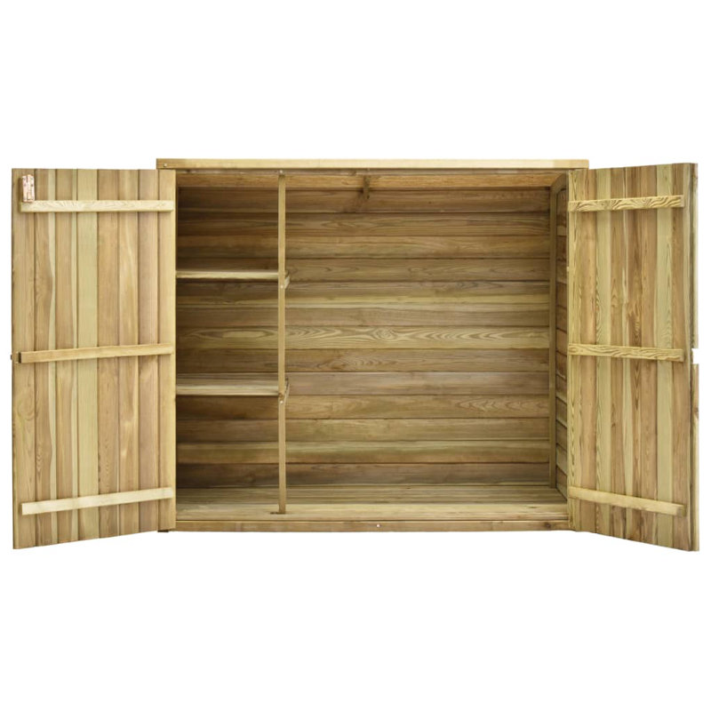 4 ft. W x 2 ft. D Solid Wood Tool Shed