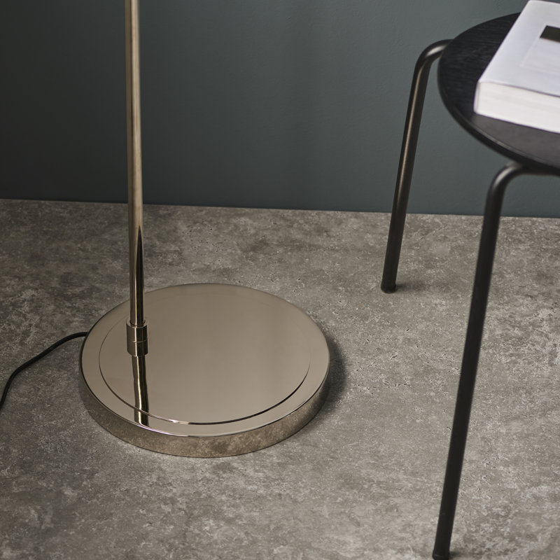 Blossburg 144cm Nickel Arched Floor Lamp