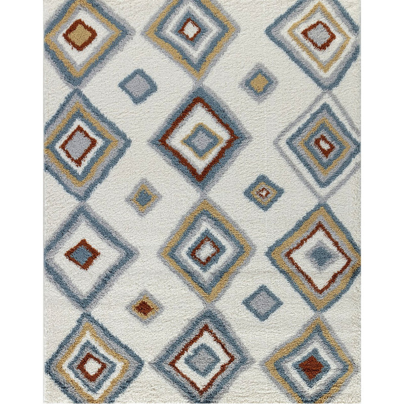 Shaggy Area Rug, Rectangle 5'3" x 7'