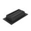 Évent de plancher thermovictorian de plancher en aluminium noir 5,5 po x 10 po