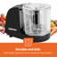 GEEPAS Multi Chopper 200W Mini Electric Food Processor Mixer 350ml Bowl | Stainless Steel Blades One-Touch Operation Dicer Mixing Mincing Pureeing Salads Salsa