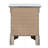 Elegant Transitional Nightstand In Silver Champagne