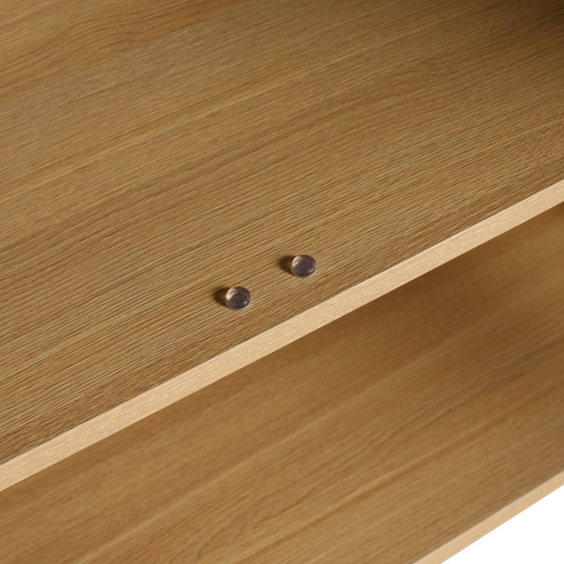 Meuble-lavabo 36 po, contreplaqué autoportant, 2 portes, revêtement anti-rayures, assemblage facile, style américain, meuble-lavabo Oak Glow, contreplaqué avec résistance aux rayures, design,