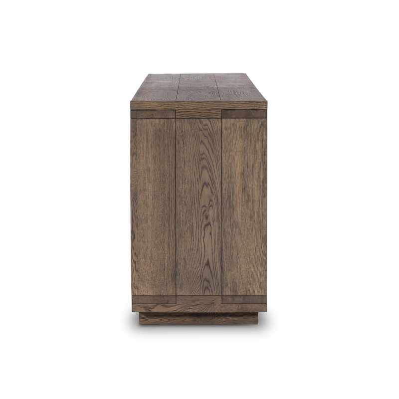 WARBY 94'' W Solid Wood Sideboard, Worn Oak
