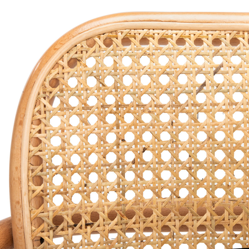 Sarianna 18.1'' H Beech Armchair, Beige