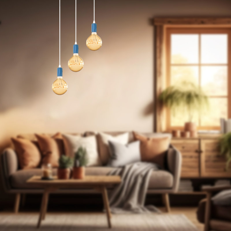 Llovani 3 - Light Kitchen Island Pendant, Blue
