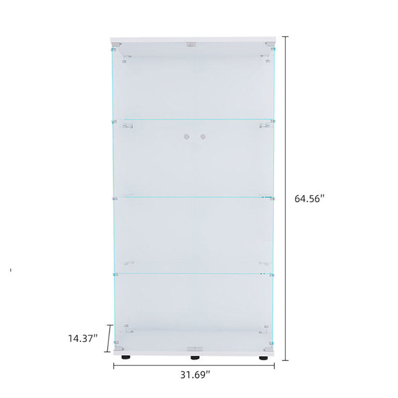 Armoire de rangement à 4 tablettes Dimitrinka, Blanc