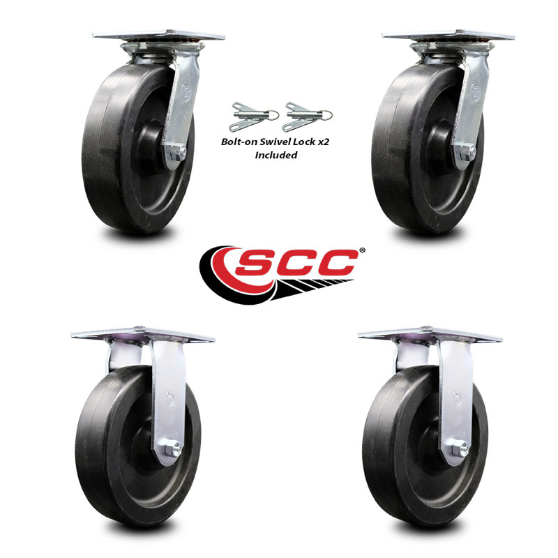 4-Piece Polyolefin Caster Set