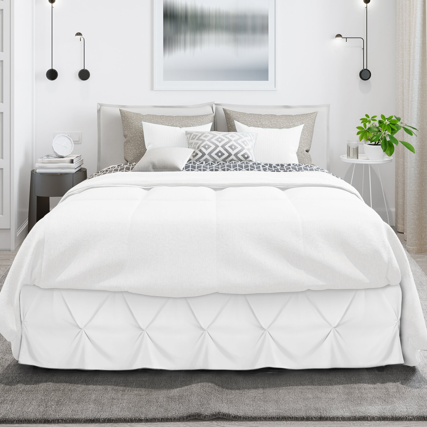 Ebern Designs Alainah Tailored Wrinkle Resistant Bed Skirt