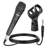 5 Core Karaoke Microphone Dynamic Vocal Cardioid Unidirectional Mic w ON/ OFF Switch XLR Cord, Clip