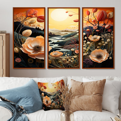 Dall - Poppy Wall Art Print Set