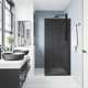 Zenith 34" W x 74" H Fixed Frameless Shower Screen with 3/8" Glass