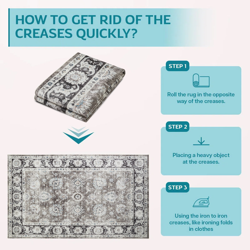 Arvada Rectangle Oriental Shag, 120cm x 170cm