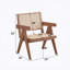 Chaise décontractée de style Mid-Century décontracté en rotin 1 pièce