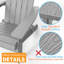 Chaise Adirondack pliante pour l'extérieur avec repose-pieds Facile à assembler et confortable Chaises Adirondack Chaise en plastique composite résistant aux intempéries pour l'extérieur-71613315