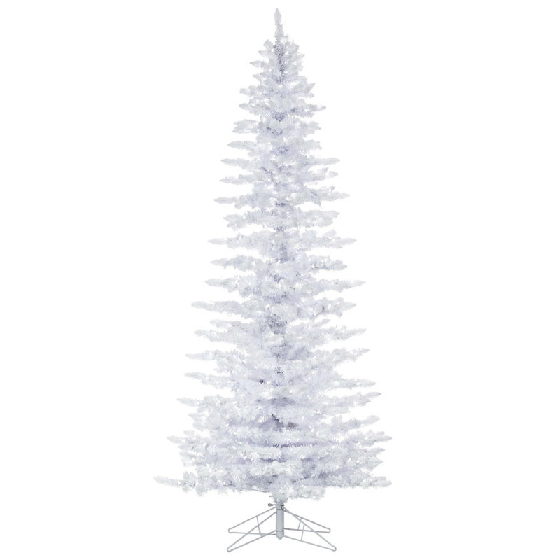 Flocked White Spruce 9' H Lighted Artificial Spruce Christmas Tree