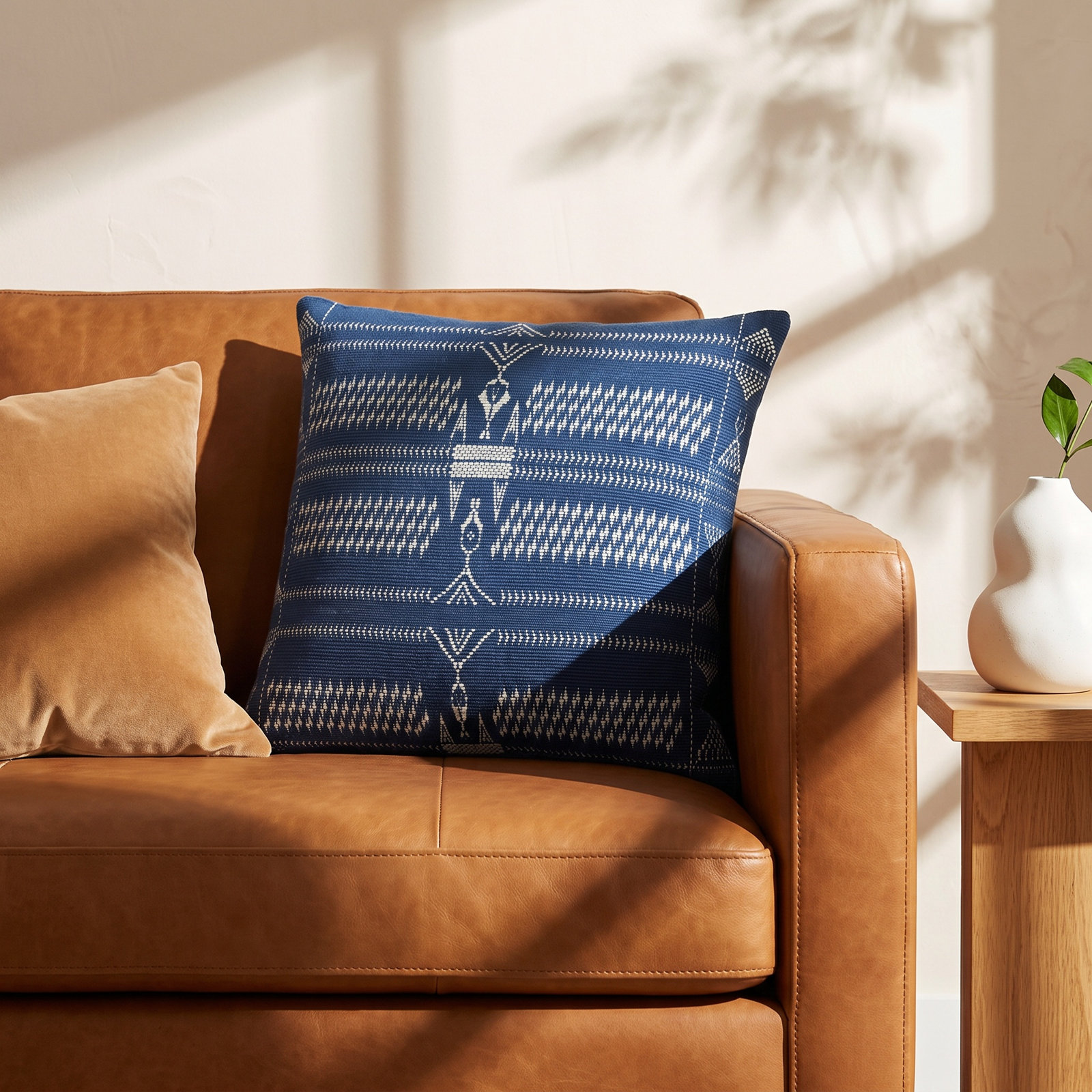 Tahlia Geometric Cotton Pillow Cover, Pillow Cover Only - No Insert