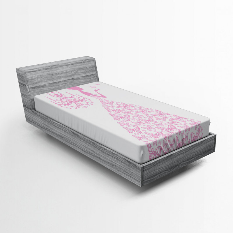 Microfiber Fitted Sheet, Twin XL Fitted Sheet, Pink