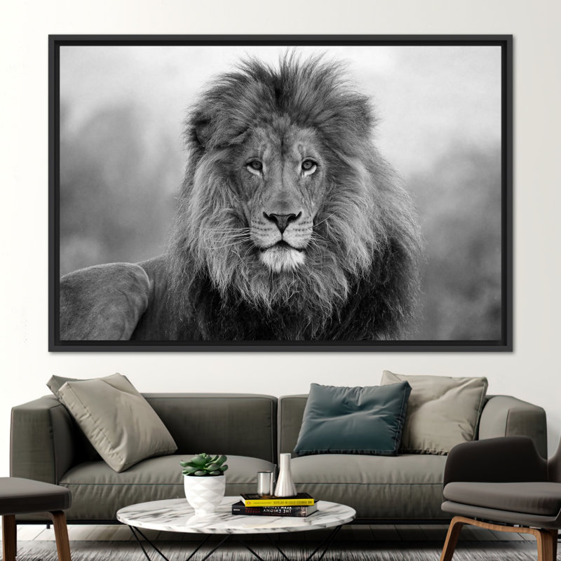 Print on Canvas, 20 cm H x 30 cm W, Black Floater Framed