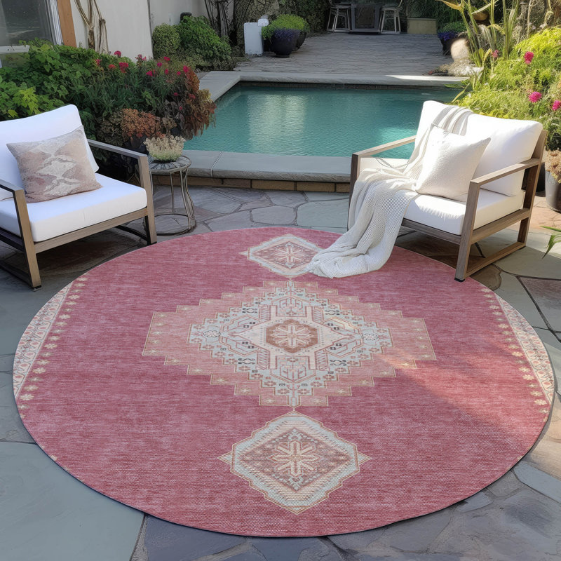 Tapis intérieur / extérieur Elira , 2'3" x 7'6"
