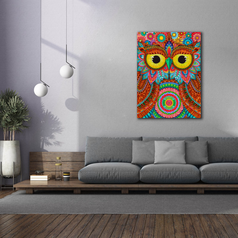 «Night Owls 17» par Hello Angel, art mural sur toile, H 54 po x l 40 po x P 1,5 po