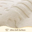 Tapis ivoire moderne en peluche moelleux lavable antidérapant-1464344102