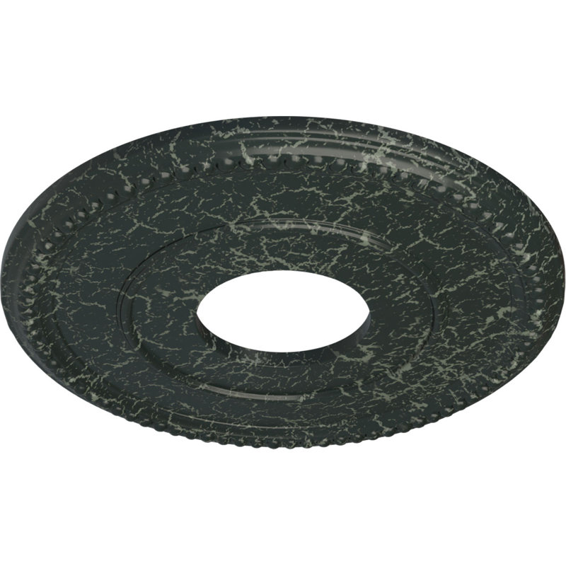 Médaillon de plafond en spirale Endurathane, Tortue peinte craquelé