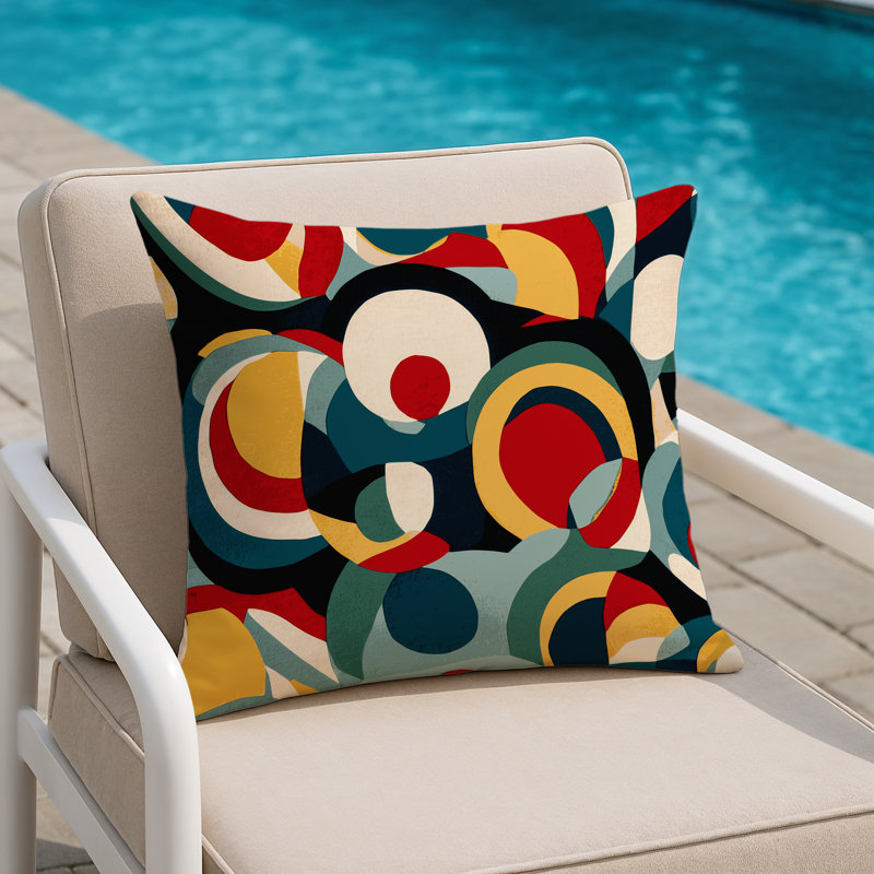 Perky Stomp Indoor And Outdoor Pillow, Square 18"