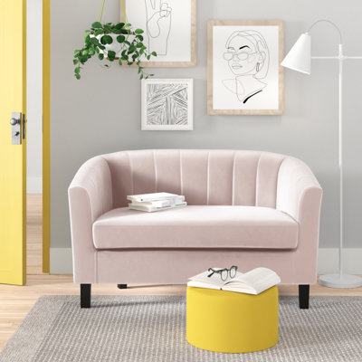 Prospect Channel-tufted Velvet Loveseat