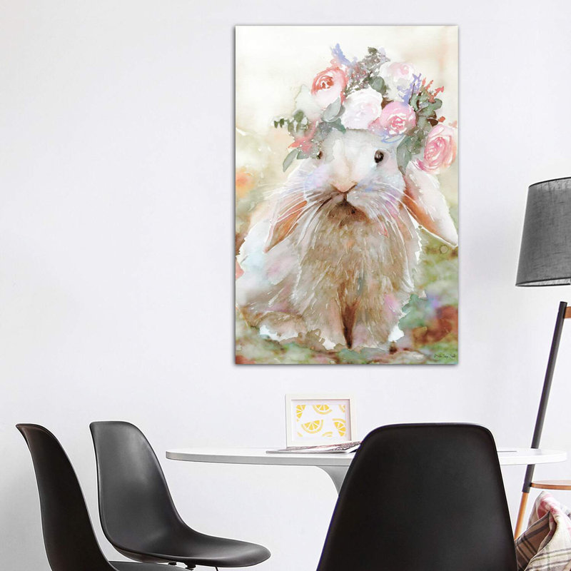 Bunny Sophia - Wrapped Canvas Painting, 152.5 cm H x 101.5 cm W