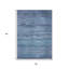 Tapis extérieur lavable abstrait bleu denim et bleu ciel 3 pi x 5 pi