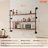 Industrial Pipe Shelf 3 Tier 48x9.84in Wall-Mount for Kitchen Bedroom-1216514481