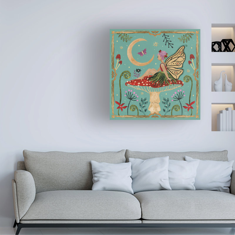 «Dina June Garden of Wonder III», art sur toile, H 35 po x l 35 po