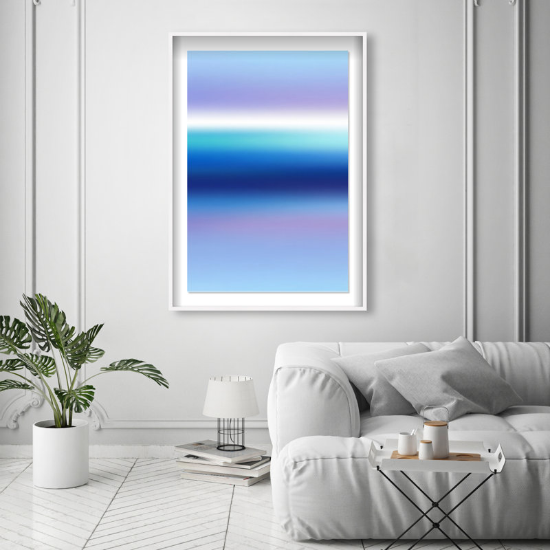 Moonlit Gradient Print by Oliver Gal, 16.5"H x 11.5"W, White Shadowbox