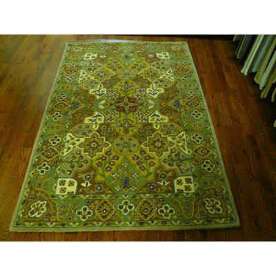Tressler Hand Tufted Wool Floral Rug