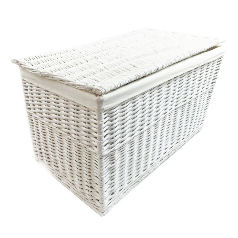 Coso Blanket Chest, White, 46cm H x 84cm W x 45cm D