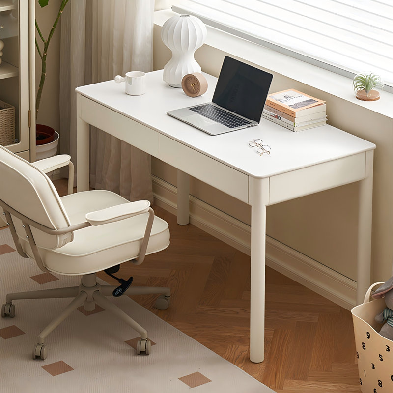 Bureau d'écriture en bois massif 39,37 po, H 29,92 po x l 39,37 po x P 21,65 po