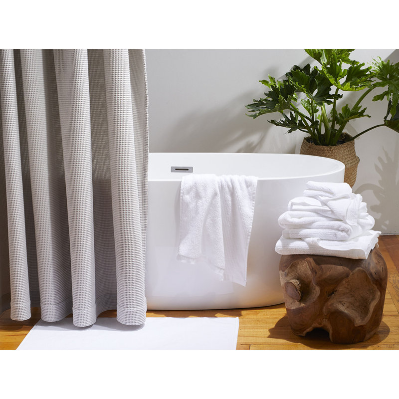 Natural Ribbed Hand Towel, Seal