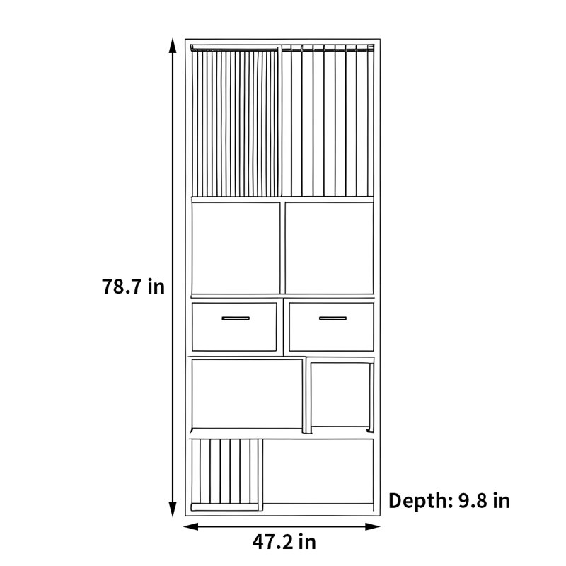 Markus, (4 tablettes) H 78,7 po x l 47,2 po x P 9,8 po