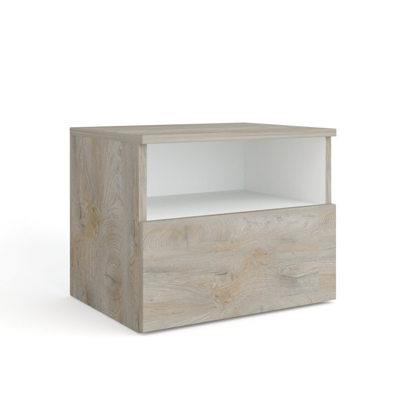 Hailey 49cm W Manufactured Wood Bedside Table