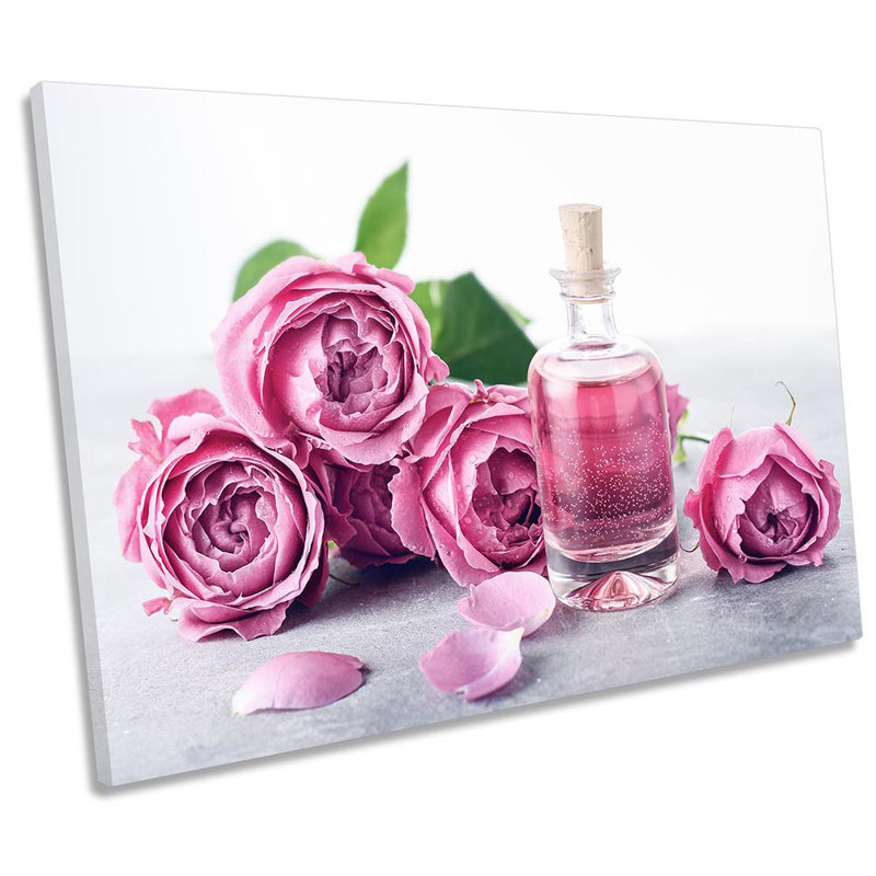 Z2122 Purfume Flowers Rose - Wrapped Canvas Art Prints, 40.6cm H x61cm W x2cm D 