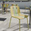 Ensemble de 4 chaises de salle à manger d'extérieur avec siège imperméable et pieds en métal-129533468