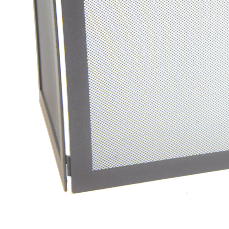 Lucien Iron Fireplace Screen, 45cm H x 60cm W x 35cm D