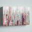 Reproduction de paysage urbain abstrait rose sur toile-945519273-945519275-1048653219