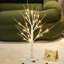 Arbre de Noël illuminé 22 lumières de Noël 24 pièces de table pour table de salle à manger