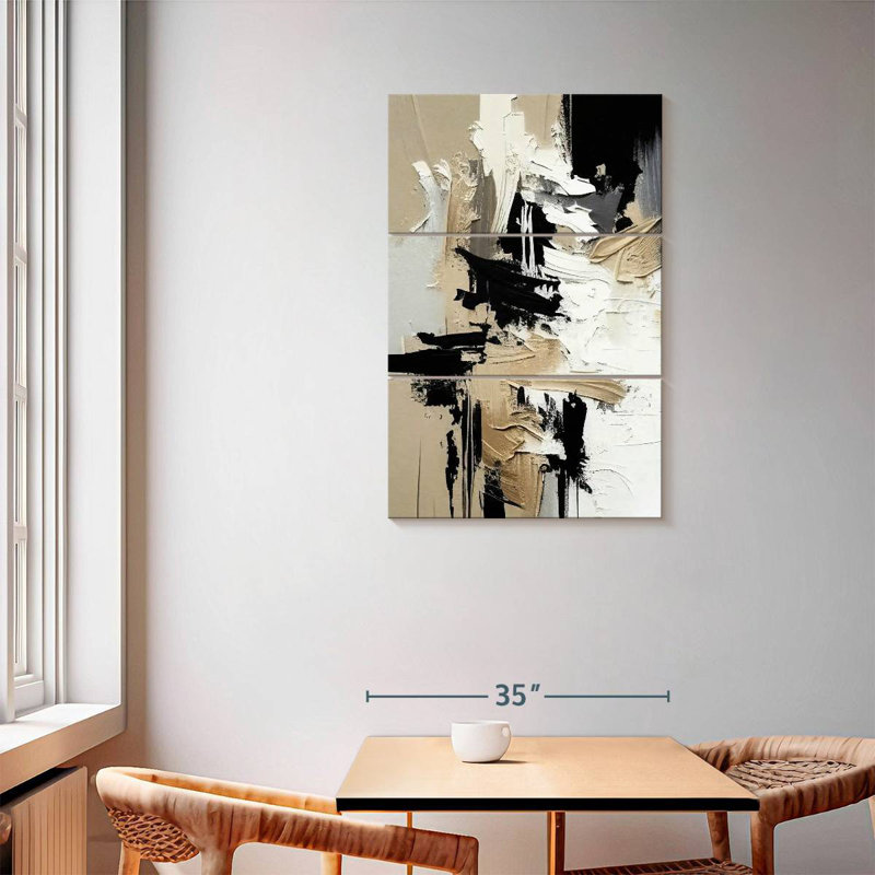 Avery Textured Abstract II, 57" H x 36" W