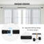 Carstaffney Matte Black 72cm to 360cm 2.5cm Curtain Track/Rail