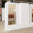 59'' W Home Bar Table Bar Cabinet With Display Glass Shelves And LED