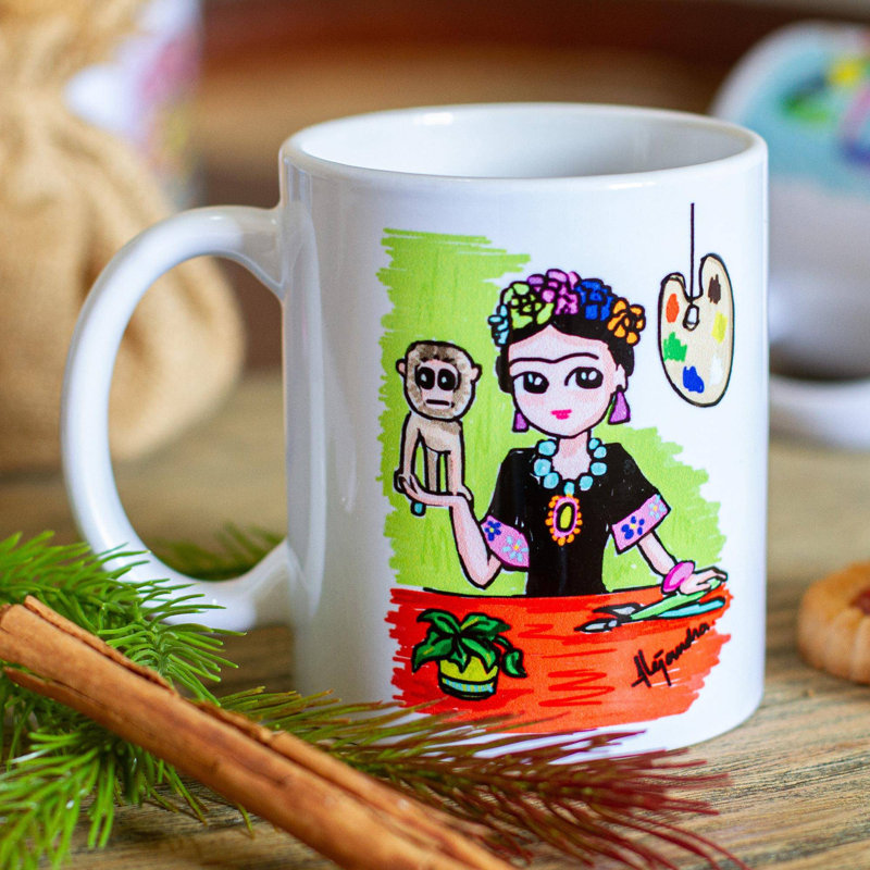 Tasse à café Frida avec singe